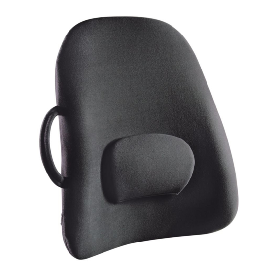 Conair Lowback Backrest Support Instruction Booklet