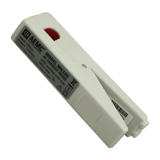 AEMC instruments MN185 User Manual