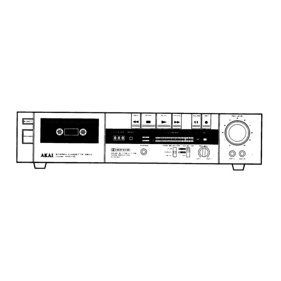 Akai HX-1C Service Manual
