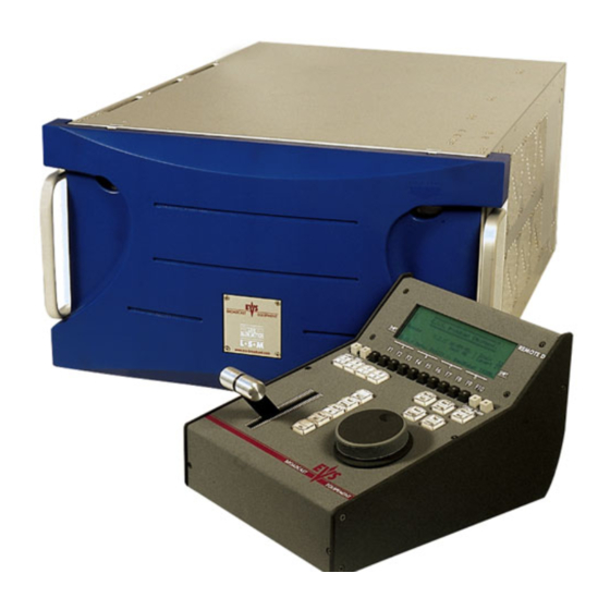 EVS XT Series Software Reference Manual
