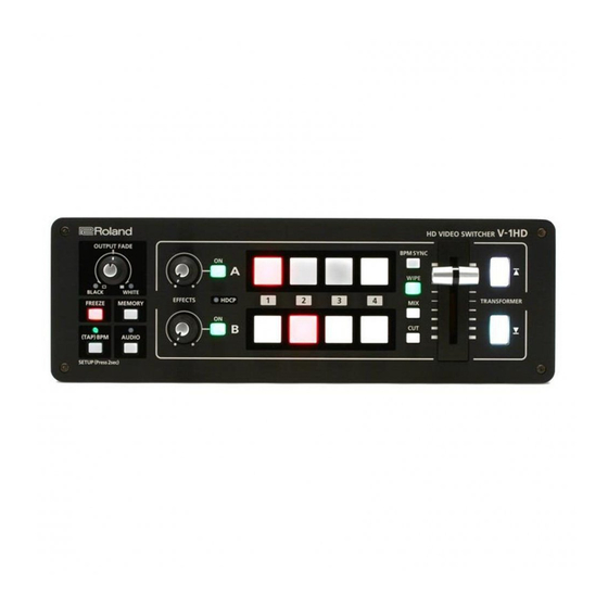 Roland V-1HD Owner's Manual