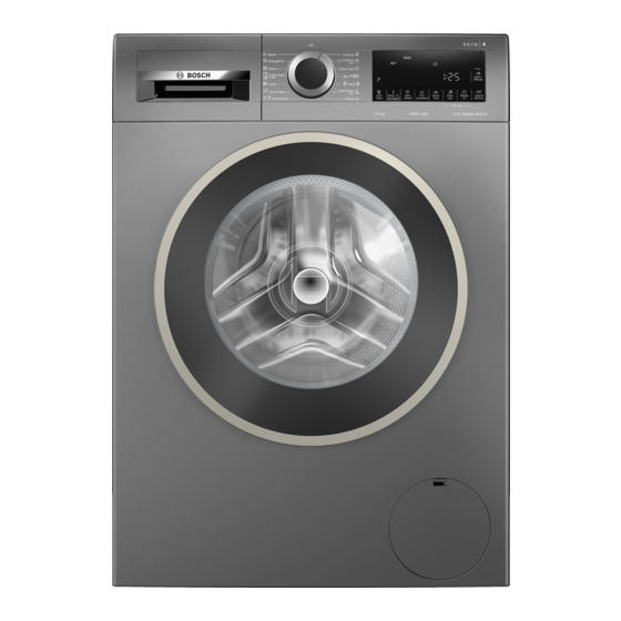 Bosch WGA254ZRSA User Manual And Installation Instructions