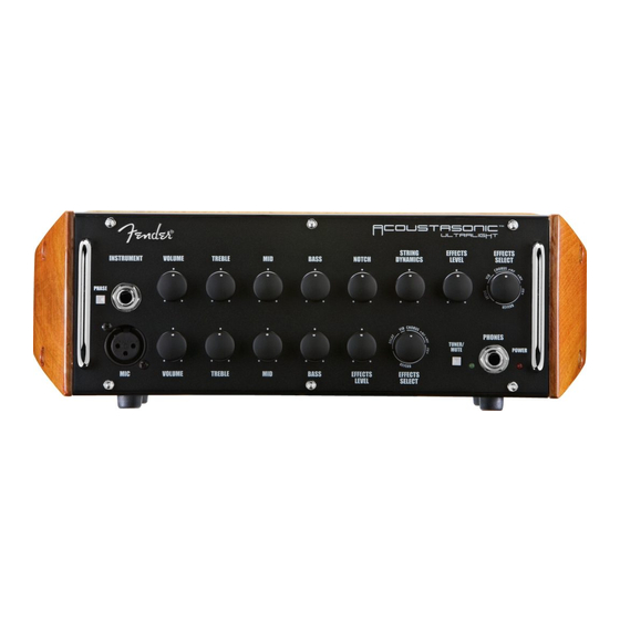 Fender Speaker User Manual