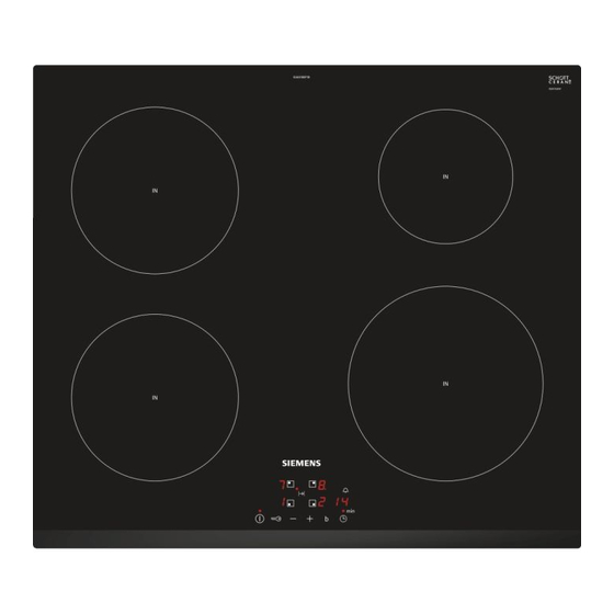 Siemens Hob Instruction Manual