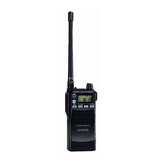 User Manuals: ICOM IC-M10E Marine VHF Radio