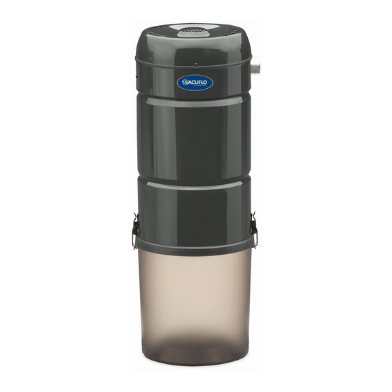 Vacuflo 260 Operating Instructions For User