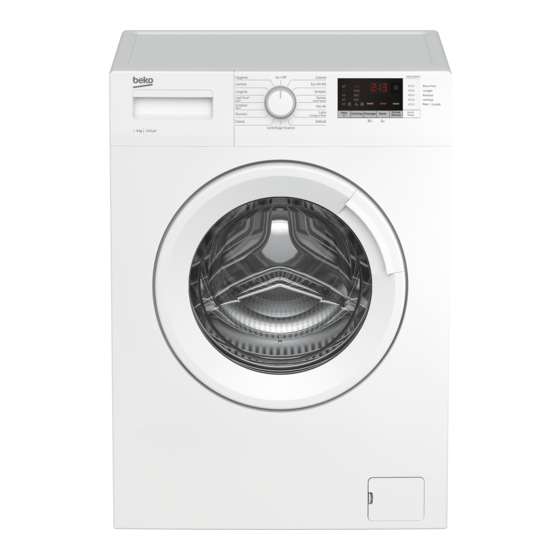 Beko UW6T1232W/IT Washing Machine Manuals
