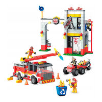 Mattel MEGA CONSTRUX FIRE SQUAD GLK56 Assembly Instructions Manual