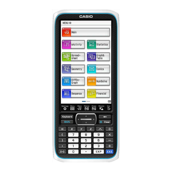 CASIO CLASSPAD II QUICK REFERENCE MANUAL Pdf Download | ManualsLib