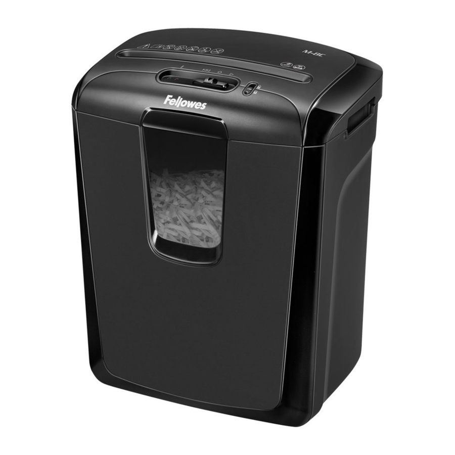 Fellowes Powershred 8C Manual