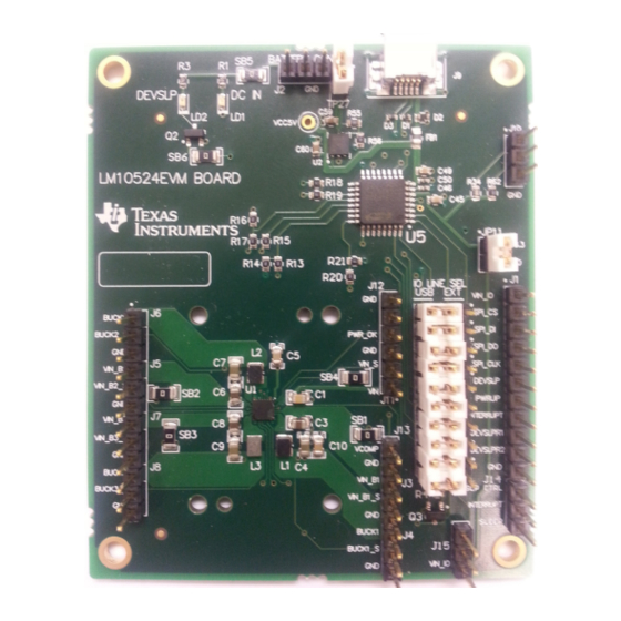 Texas Instruments LM10524EVM User Manual