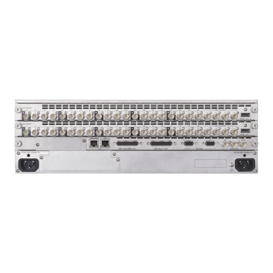 FOR-A HVS-1200 Quick Setup Manual
