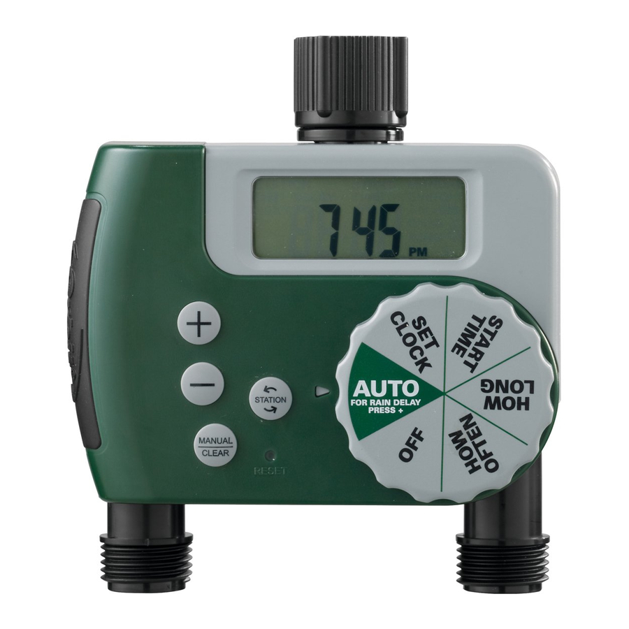 Orbit 58910Z - Digital 2 Outlet Hose Faucet Timer Manual