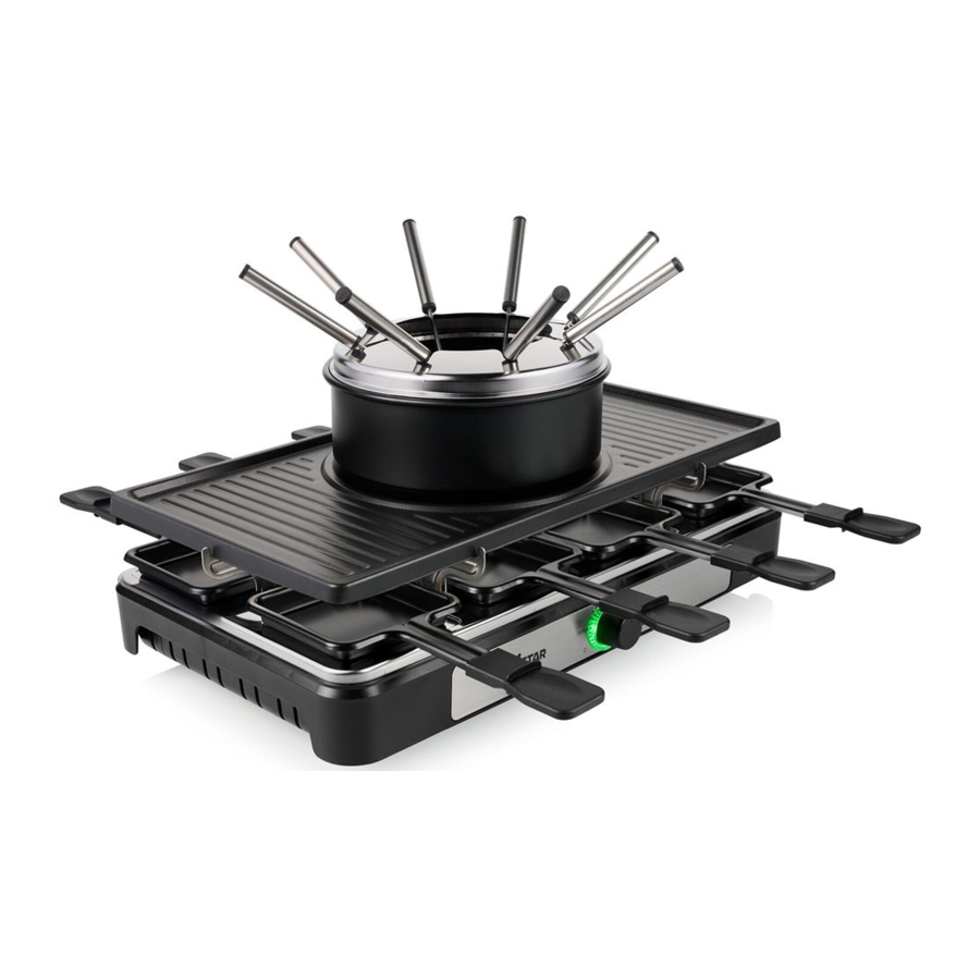 Tristar RA-2740 - Raclette and Fondue Grill Manual