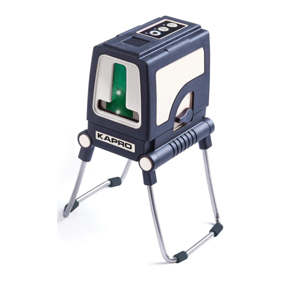 User Manuals: Kapro Prolaser Plus 872 GREEN Laser Level