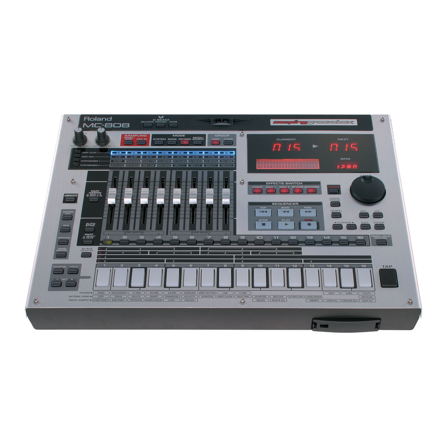 Roland MC-808 Owner's Manual