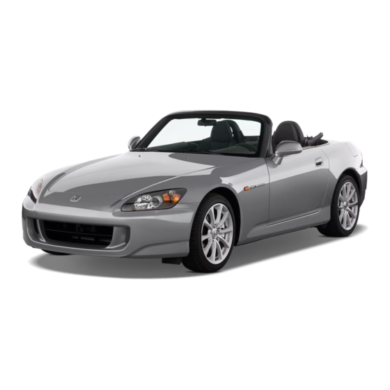 Honda 2009 S2000 Owner's Manual
