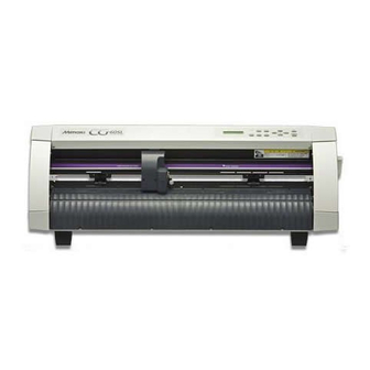MIMAKI CG-60st Operation Manual
