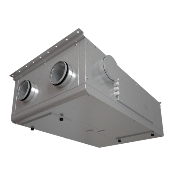 Vents VUTR 250 P EC Air handling unit Manuals