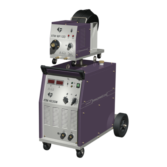 Parweld XTM353SW Manuals