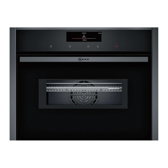 NEFF C28MT27G0 Built-in Compact Oven Manuals