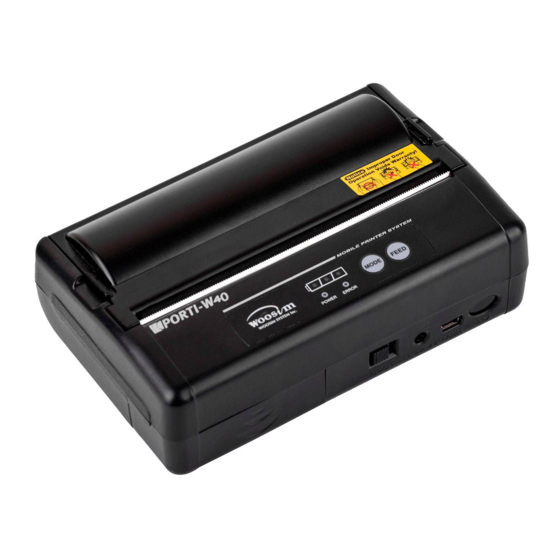 WOOSIM WSP-W40 Operator's Manual