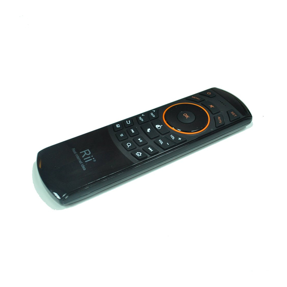 Riitek Rii i25 IR Programming Steps