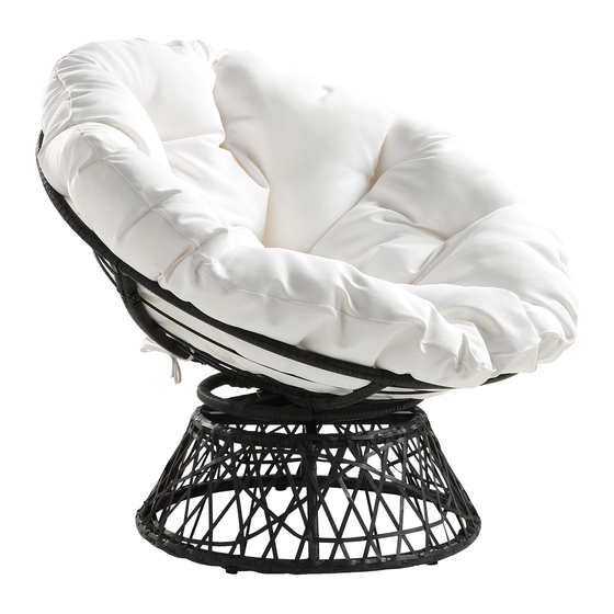 OSP Designs PAPASAN CHAIR BF25292 Assembly Instructions