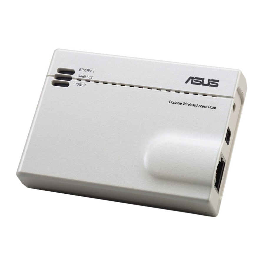 Asus WL-330GE - Wireless Access Point Manuals