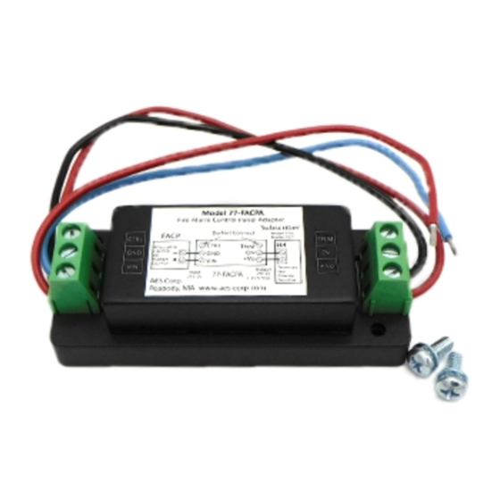 AES 77-FACPA Quick Start Manual