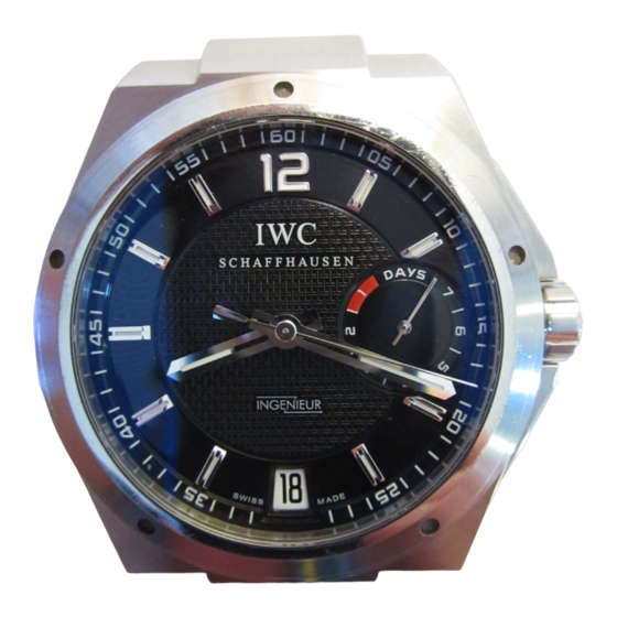 iwc Big Ingenieur Operating Instructions Manual