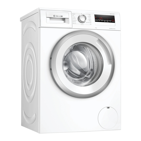 Bosch WAN24109GB User Manual And Installation Instructions