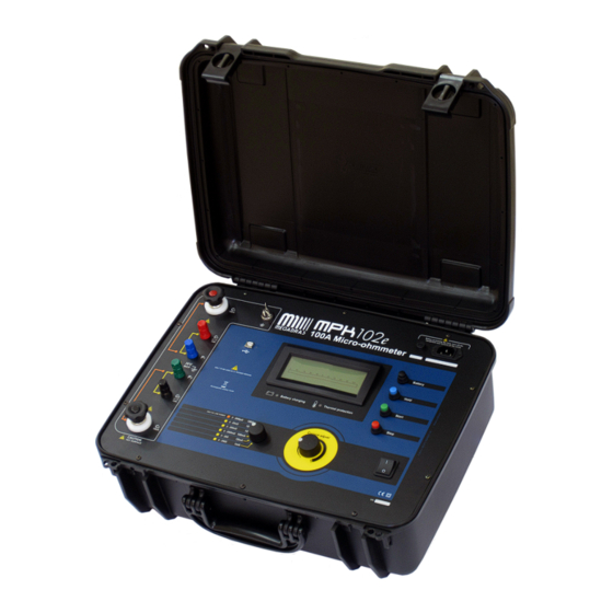 MEGABRAS MPK102e Micro-Ohmmeter Manuals