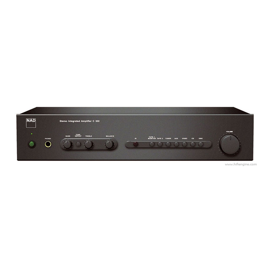 NAD C 300 Service Manual