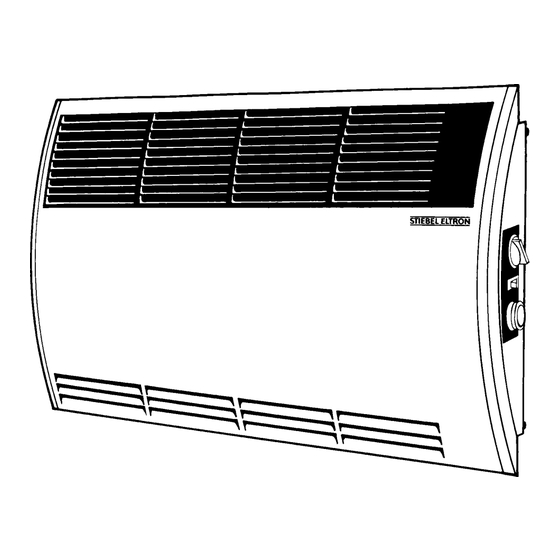 STIEBEL ELTRON CON S euro Operating And Installation Instructions