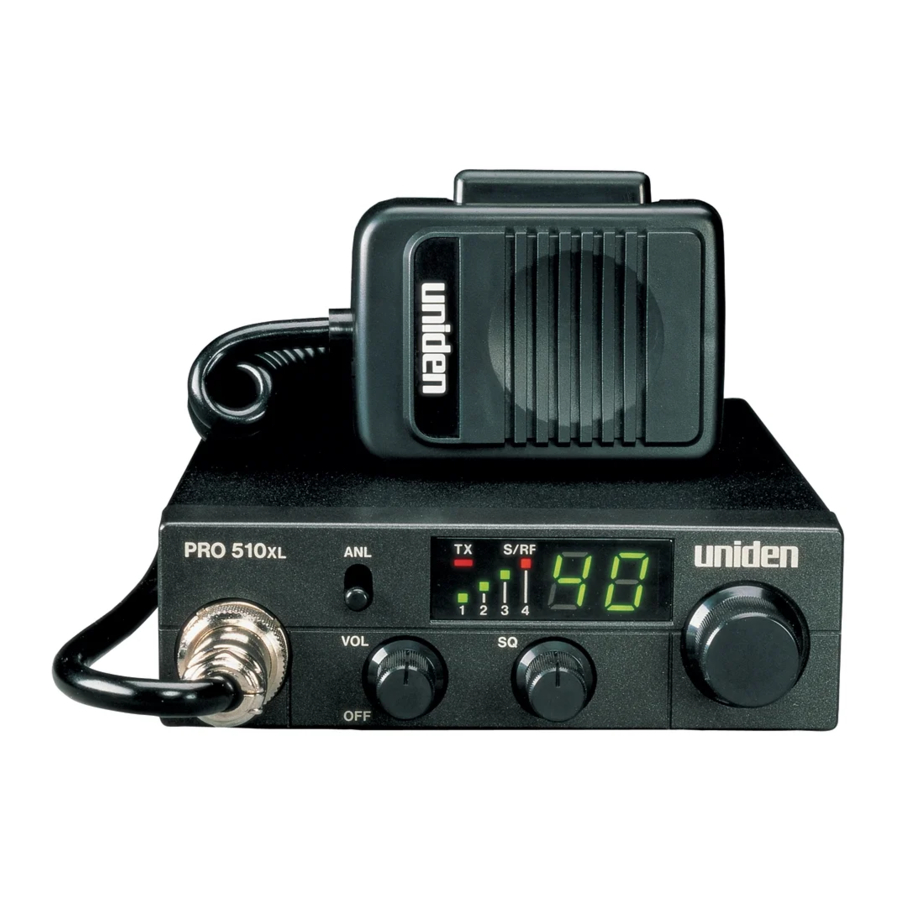 Uniden PRO 510XL Manual