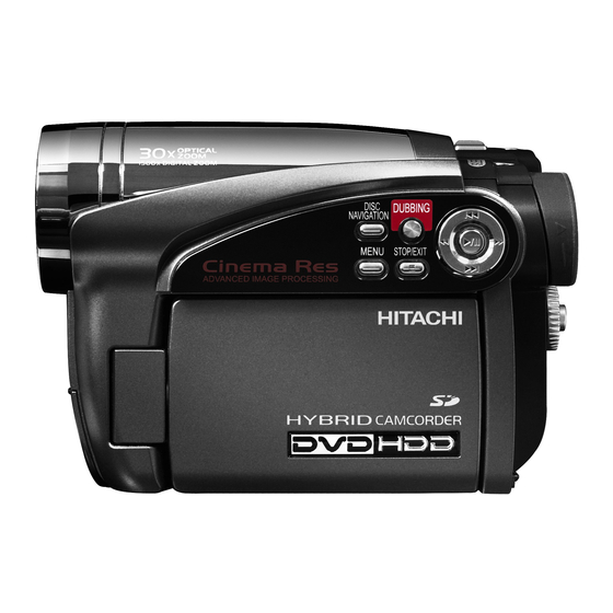 Hitachi DZHS500A - UltraVision Camcorder - 680 KP Manuals