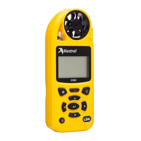 Kestrel 5500 Quick Start Manual