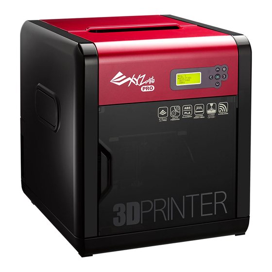 XYZ Printing da Vinci 1.0 Pro User Manual