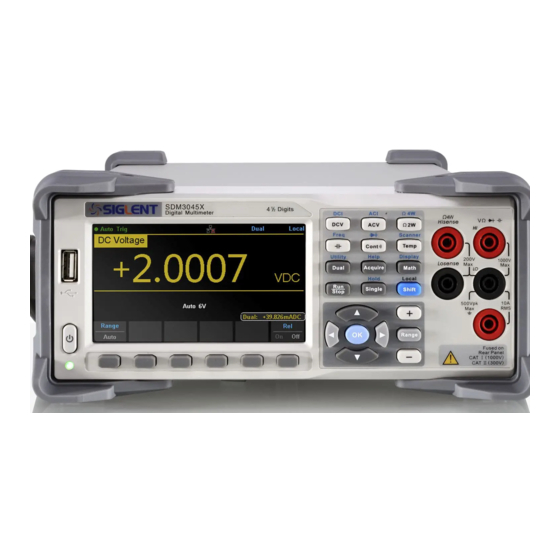 SIGLENT TECHNOLOGIES CO.,LTD SDM3045X Manuals