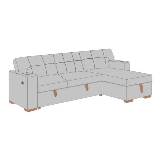 User Manuals: Furniture of America CM6069 Sectional