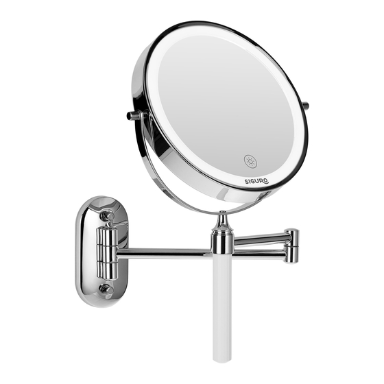 SIGURO SGR-LM-T680SU Makeup Mirror Manuals