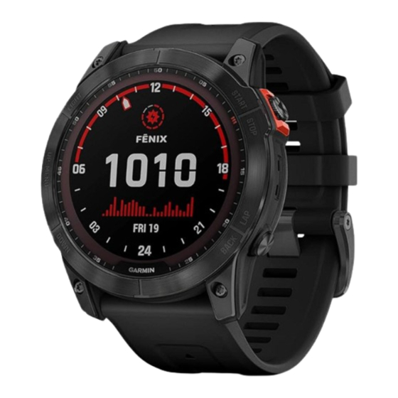 Garmin QUATIX 7X SOLAR Owner's Manual