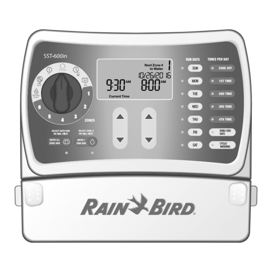 RAIN BIRD SST600IN SETUP & OPERATION INSTRUCTIONS Pdf Download ManualsLib