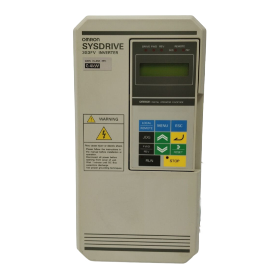 Omron 3G3FV Technical Manual