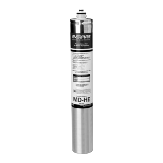 Everpure MD-HE Water Filters 255349 Specification Sheet