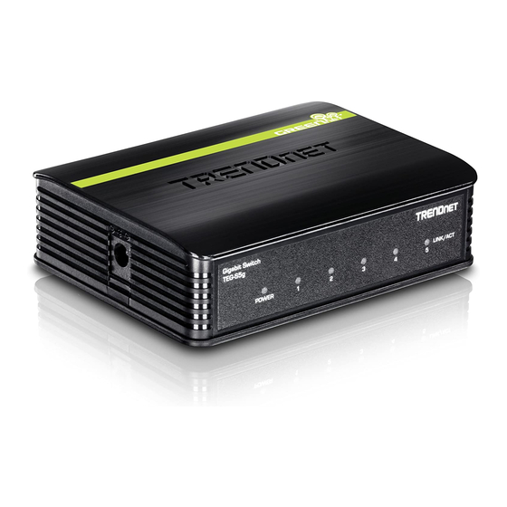 TRENDnet TEG-S5g Quick Installation Manual