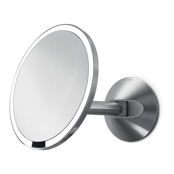 simplehuman Sensor mirror ST3003 Manual