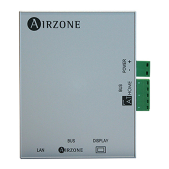 Airzone AT HOME ATAZX6WSERVERC Installation Manual