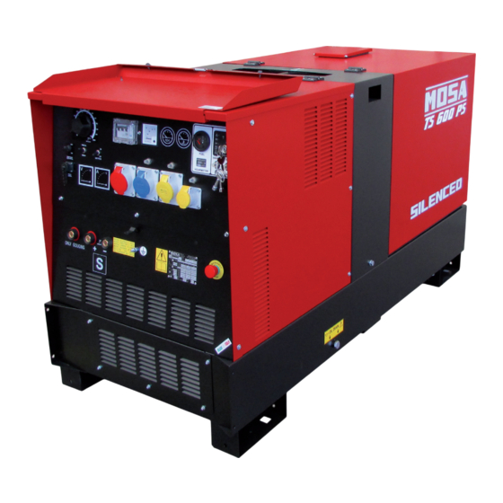 MOSA Weld TS 600 PS-BC Use And Maintenance Manual